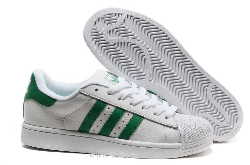 adidas superstar femme verte et blanche